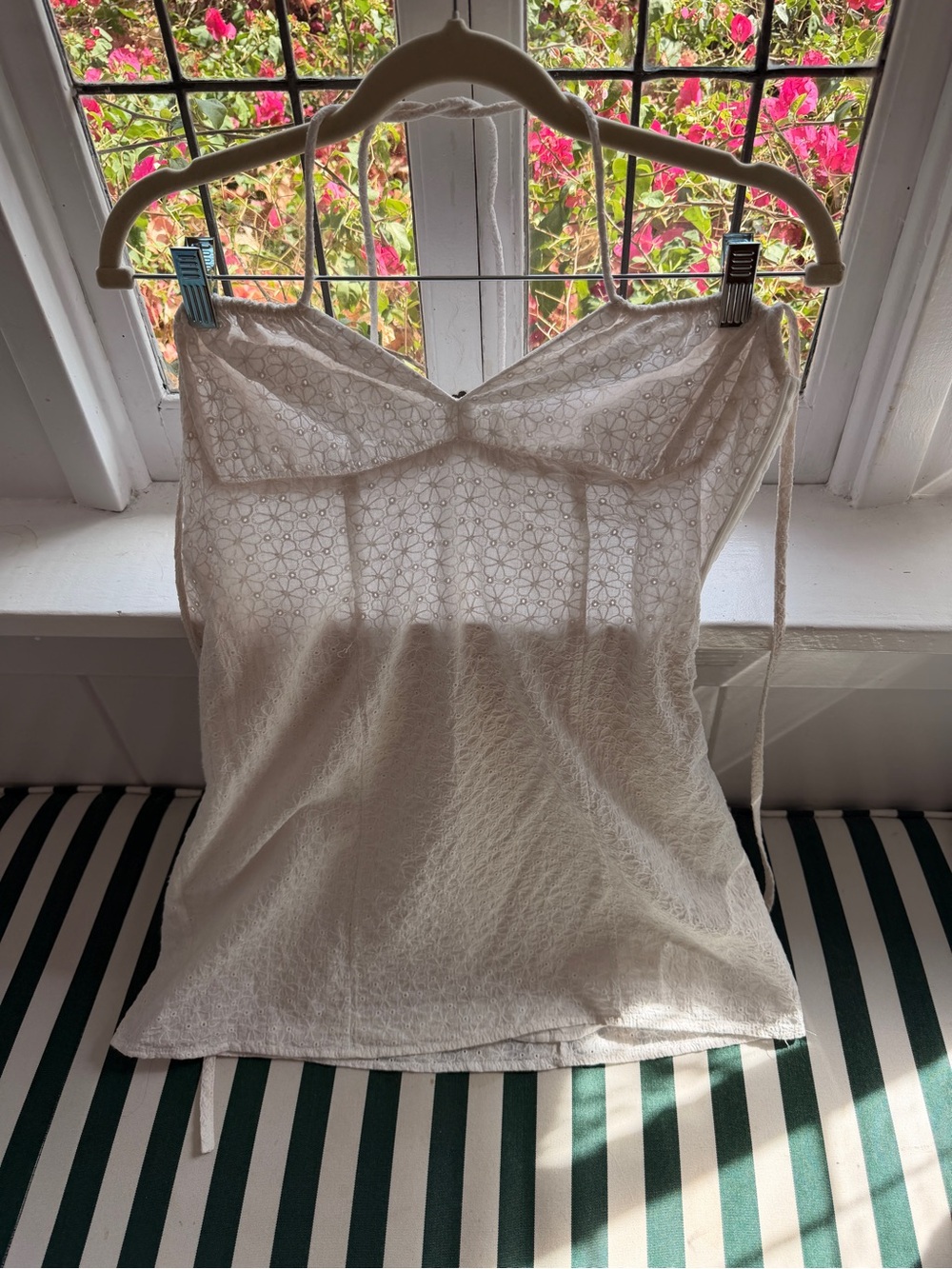 With Jean Cream Eyelet Lace mini dress